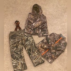 Cabelas Camo 3 piece winter coat/pants set